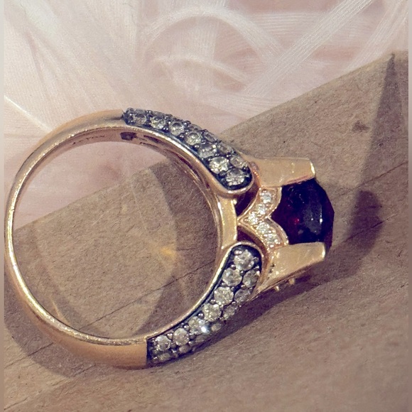 Levian Garnet and Rose Gold Ring